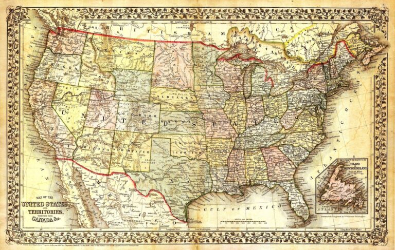 A U.S. map.